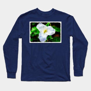 White Trillium 3 Long Sleeve T-Shirt